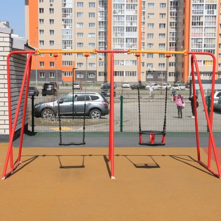 Качели «Ферма» двойные без подвеса  фото 3