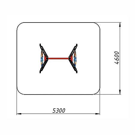 Качели с фотопечатью одинарные без подвеса  фото 3