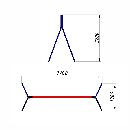 Качели двойные без подвеса фото 2
