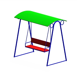 Качели для детской площадки с навесом 