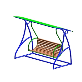 Качели «Диван» с навесом