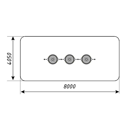 Качели металл тройные  «Гнездо»тр. 108мм. (с подвесом армированным) для общего пользования фото 3