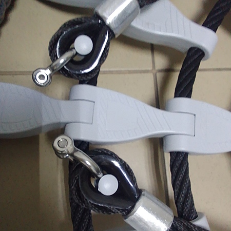 Качели металл тройные  «Гнездо»тр. 108мм. (с подвесом армированным) для общего пользования фото 5