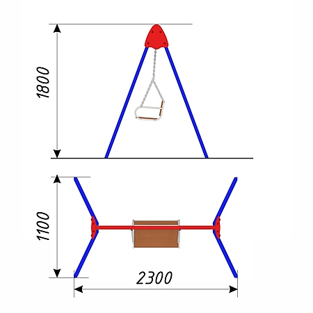 Качели «Диван» фото 2