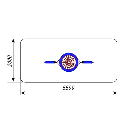 Качели металл  «Гнездо» тр. 108мм. (с подвесом без армирования) для часного использования  фото 3