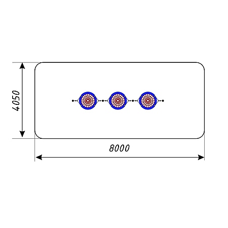 Качели металл тройные  «Гнездо»тр. 108мм. (с подвесом без армирования) для часного использования  фото 3