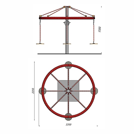 Карусель с подвесами фото 2
