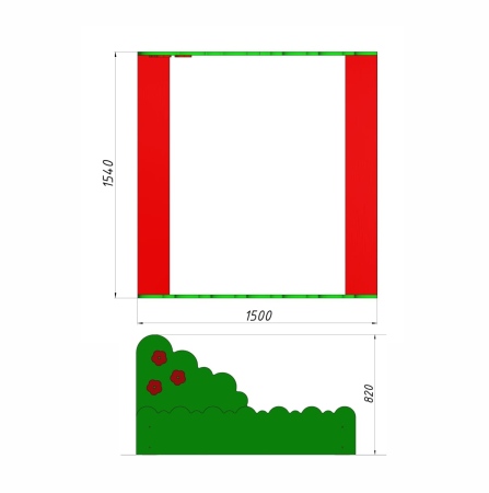 Песочница «Лужайка»  фото 3