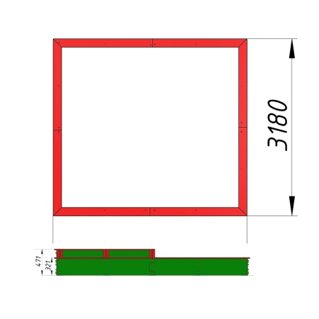 Песочница «Манеж» ФСФ фото 3