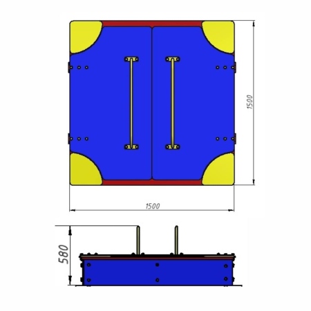 Песочница «Ночка» ФСФ  фото 4