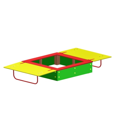 Песочница с крышками ФСФ  фото 2