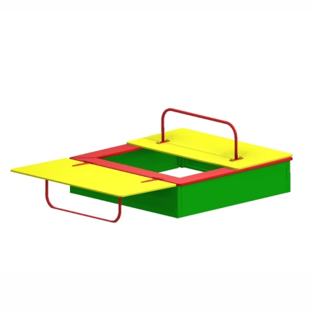 Песочница с крышками низ металл фото 2