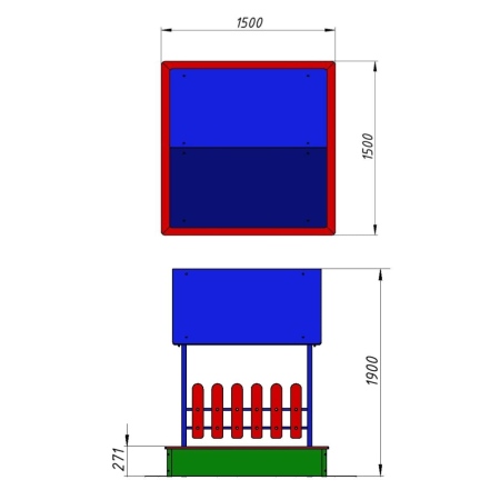 Песочница «Домик»  фото 3