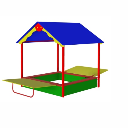 Песочница с навесом низ металл  фото 2