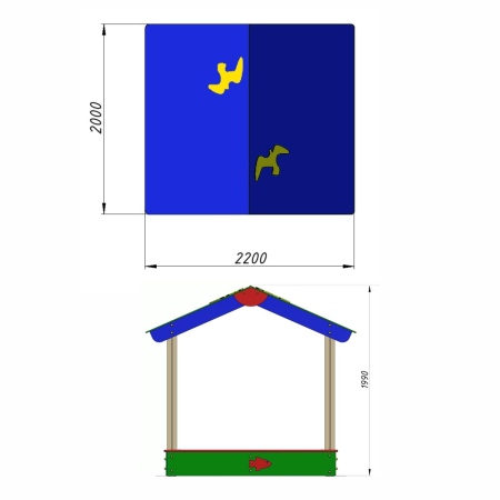 Песочница «Чайка»  фото 3