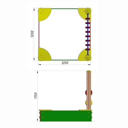 Песочница «Счёты»  фото 3