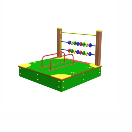 Песочница «Счёты» с крышками 2