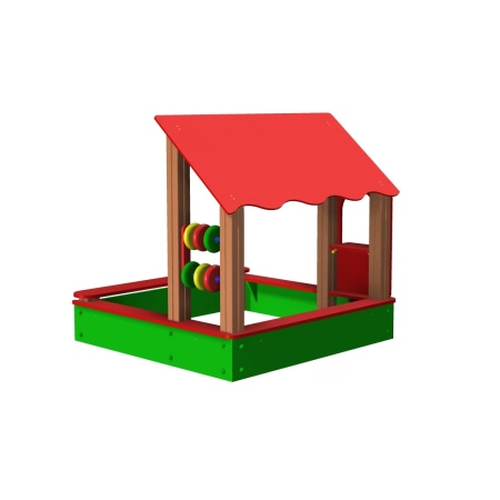 Песочница домик со счётами  фото 2