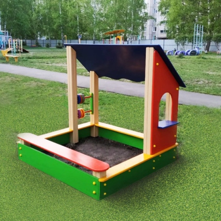 Песочница домик со счётами  фото 5