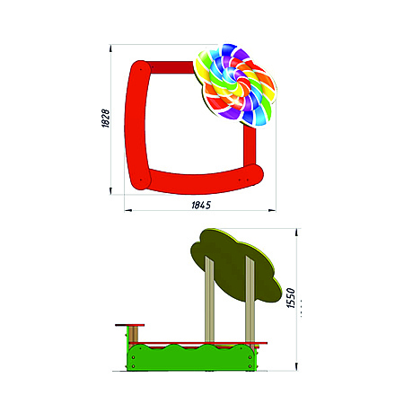 Песочница «Леденец» фотопечать  фото 3