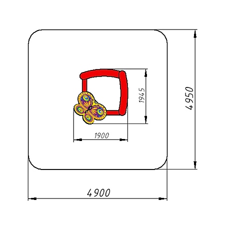 Песочница «Бабочка» фотопечать фото 4