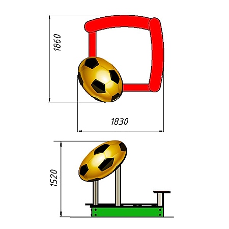 Песочница «Футбол» фотопечать фото 3