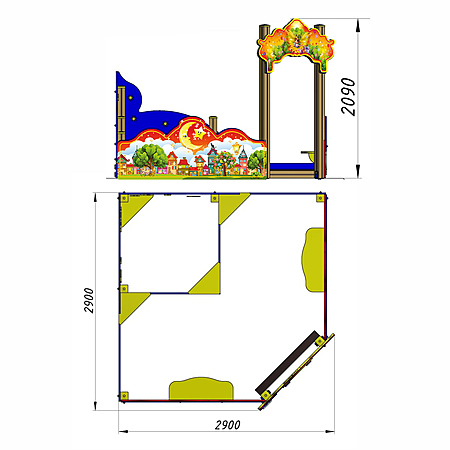 Песочница «Сказочная страна»  фото 2