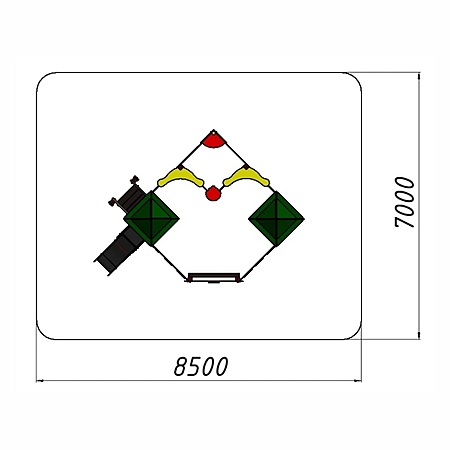 Песочный дворик «Лесник» с горкой  фото 4