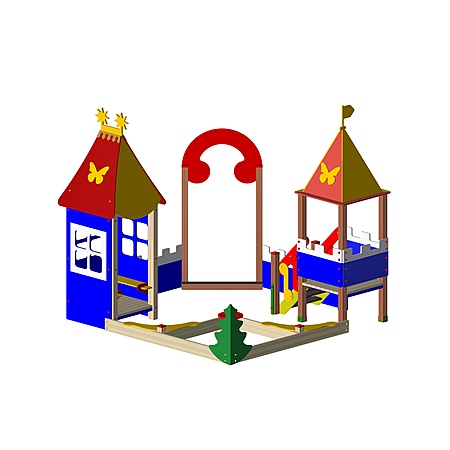 Песочный дворик «Веселый дворик» без горки  фото 2