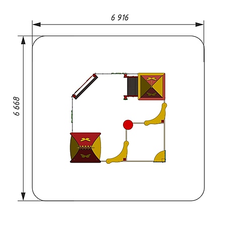 Песочный дворик «Веселый дворик» без горки  фото 4