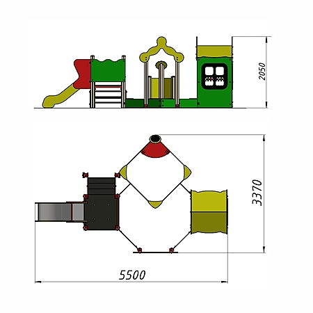 Песочный дворик «Заюшкина избушка» фото 3