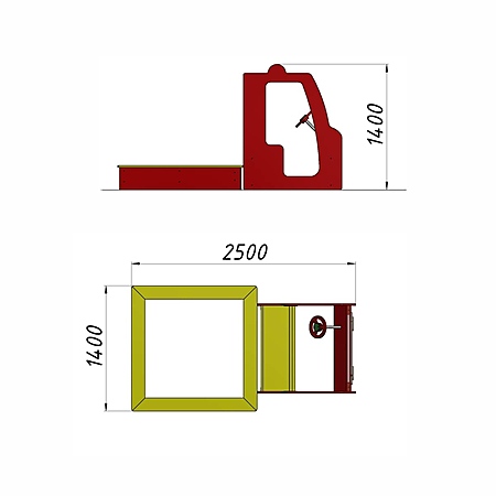 Песочниц "Машинка 2"  фото 3