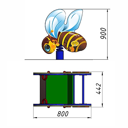 Качалка «Пчелка»  фото 2