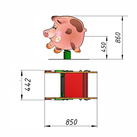 Качалка «Наф-наф»  фото 2