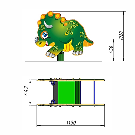 Качалка «Дракоша»  фото 2