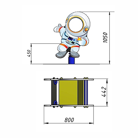 Качалка «Космонавт»  фото 2