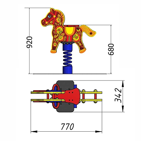 Качалка «Лошадка»  фото 2
