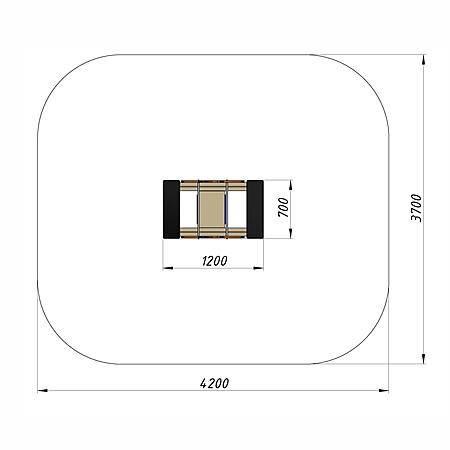Качалка «Морская звезда» на 2-х пружинах фото 3