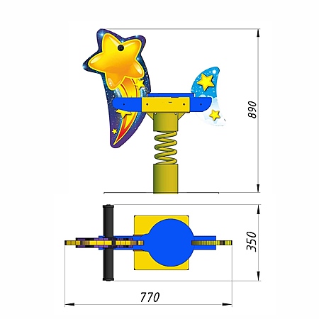 Качалка «Комета» фото 2