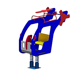 Качалка  «Вертолёт 3» на 2-х пружинах