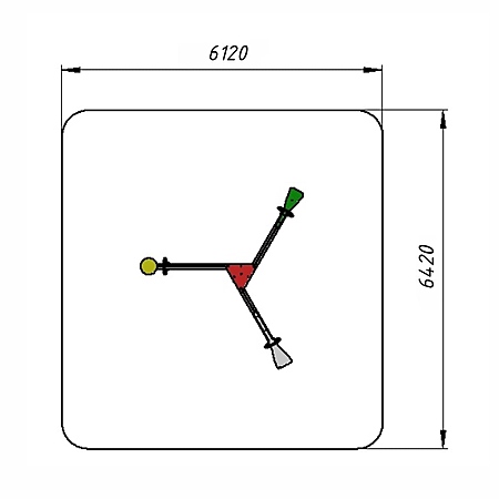Качалка тройная на 3-х пружинах фото 3