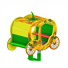 Качалка «Карета-Тыква» на 3-х пружинах