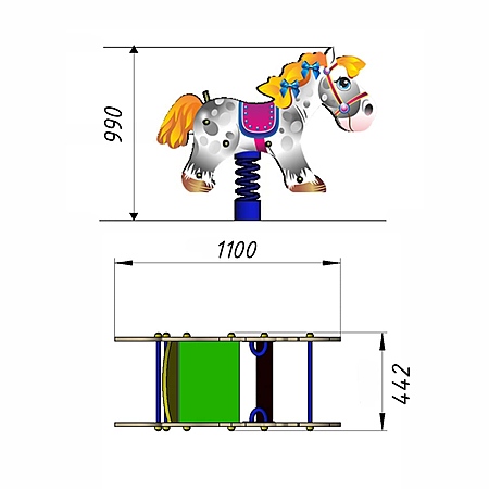 Качалка «Пони» фото 2