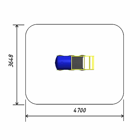 Игровой элемент паровозик 1  фото 3