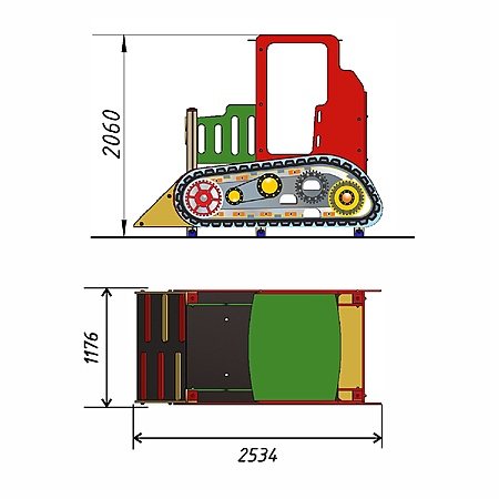 Бульдозер без горки  фото 2