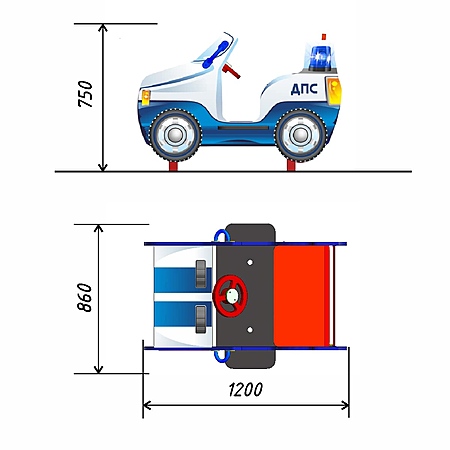 Машинка «ДПС»  фото 2