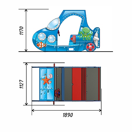 Игровой элемент «Подводная лодка» фото 2