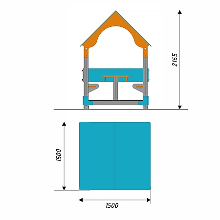 Домик беседка 13  фото 2