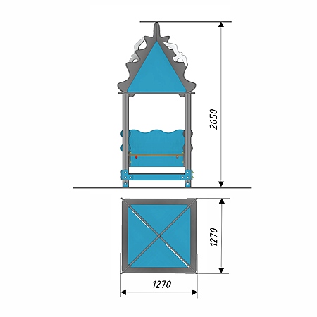 Домик беседка 21 «Чайка»  фото 3