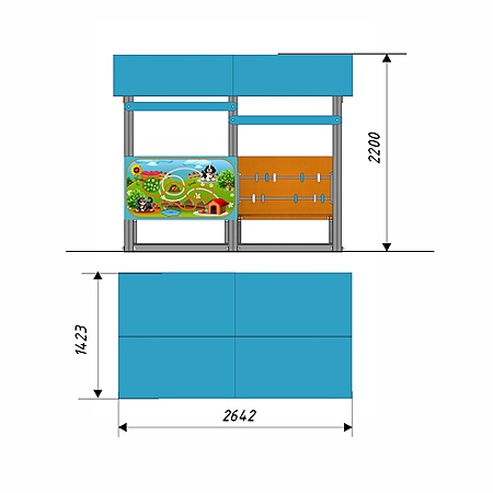 Домик беседка 6  фото 2